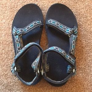 Blue Teva Sandals